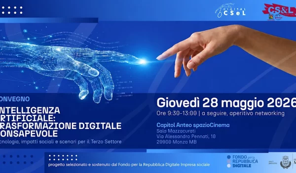 A Monza un convegno sull’Intelligenza Artificiale per il Terzo Settore